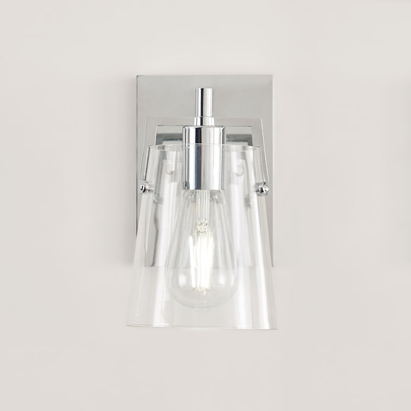 Crofton 1-Light Small Sconce, Chrome