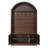 Farmhouse Fabric Arched Top Hall Tree with 5 Metal Hooks, Adjustable Shelves, and Mid-Century Fluted Door Entryway Bench-1684768442