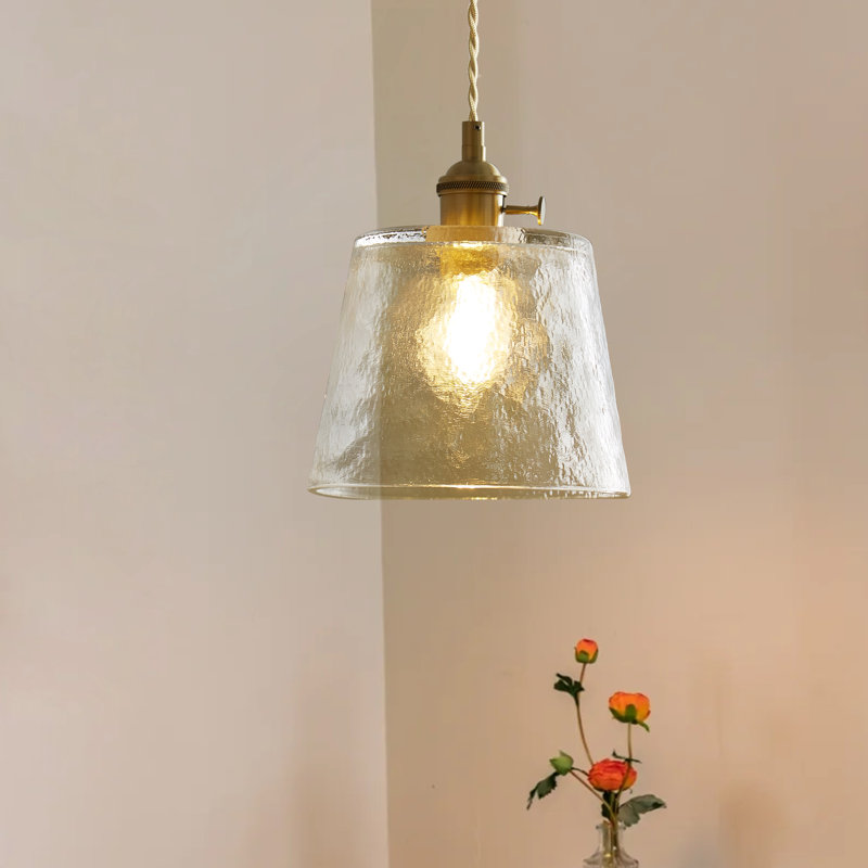 Luminaire suspendu en laiton 1 lumière