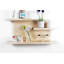 3 tablettes flottantes en bois massif-500692501