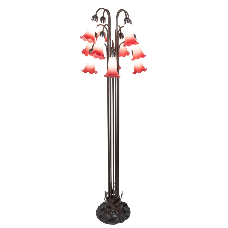 Bueche Tree Floor Lamp, Pink/White