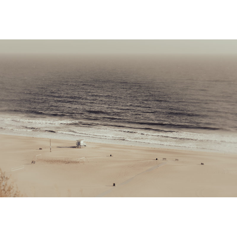 Plage d'hiver, H 34,5 po x l 47,5 po, Noir