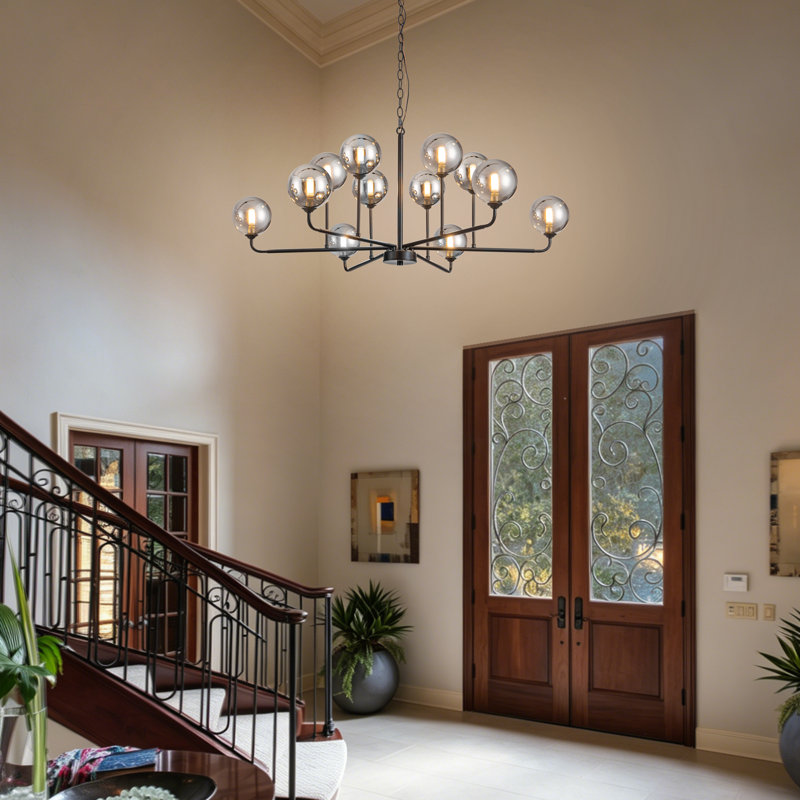 Sowers 12 - Light Unique Modern Linear Chandelier Chandeliers for Dining Room Light Fixture