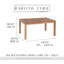 Linear Outdoor Teak Dining Table
