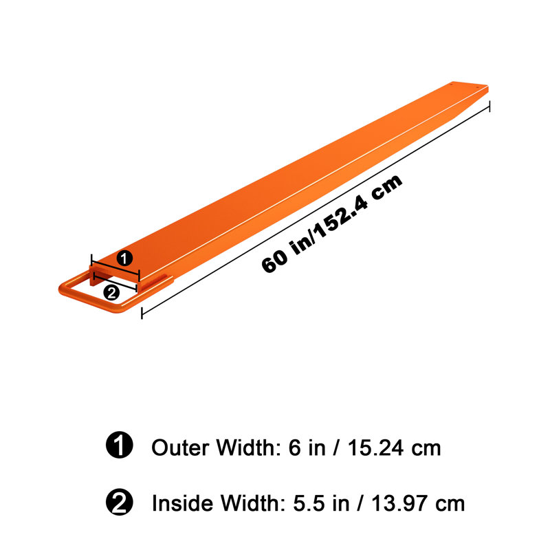 Quincaillerie Gaomon, Orange, L 6 po x L 60 po