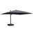 Malieya 120'' x 156'' Rectangular Cantilever Umbrella with Crank Lift Counter Weights Included-1555888157