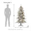 Sapin de Noël artificiel vert / blanc Guillema-196891857