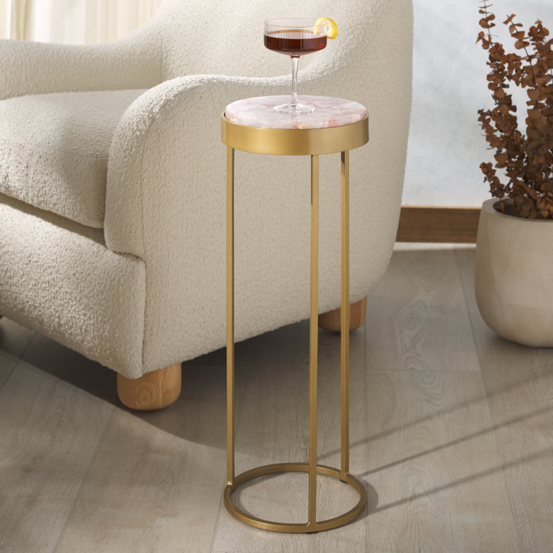 Shaelin Stone Top End Table