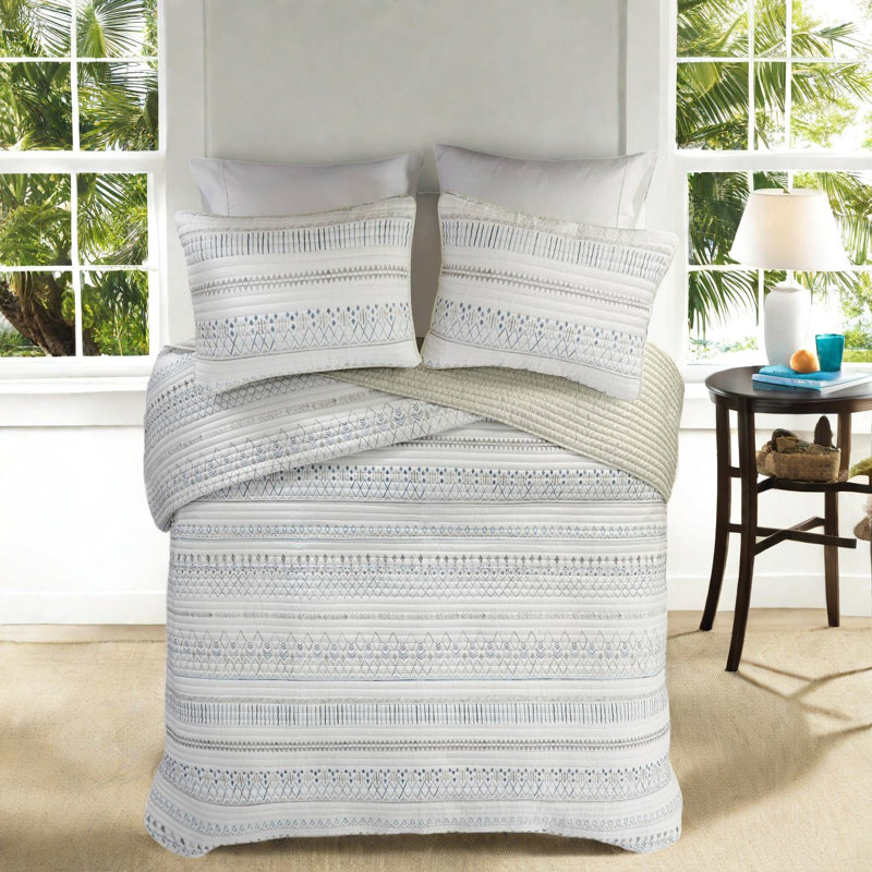 Piece Bedding Sets, Reversible Polyester Quilt, Southwestern King Cal King