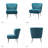Euclid Modern 2-Piece Desk Office Chair Set-115234713