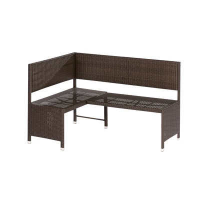 Aster Wicker Outdoor Bench