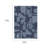 Abstract Blue Geometric Area Rug 5' x 7' for Office, Navy Blue