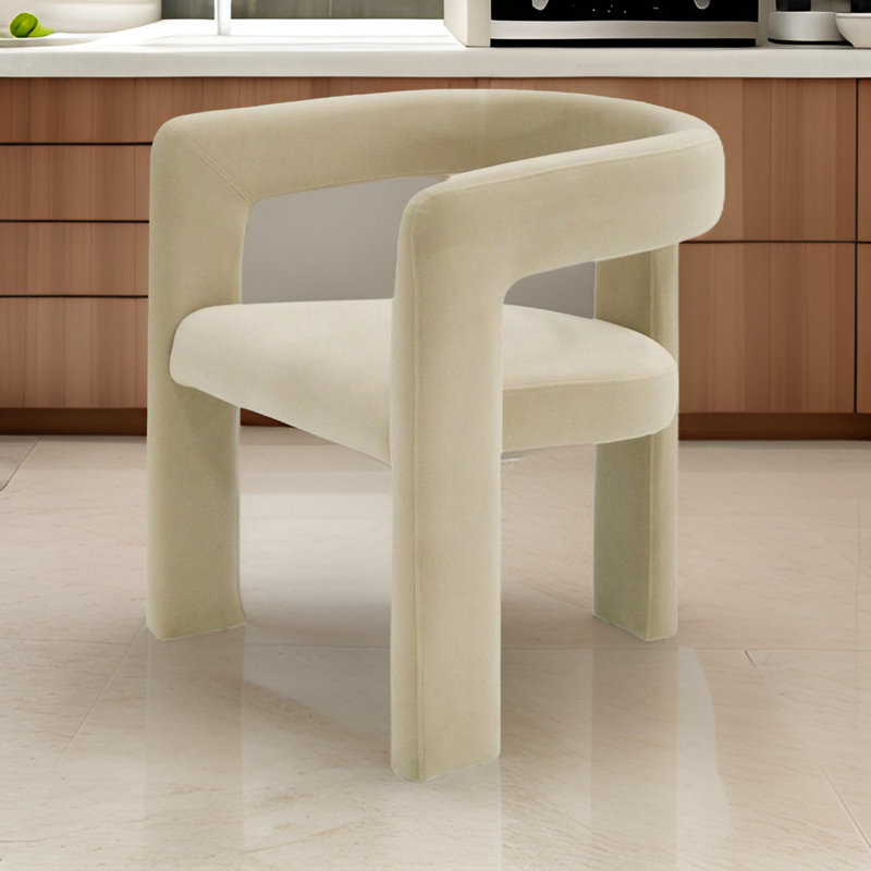 Chaise de salle à manger Polimice, Beige