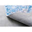 Tapis gris lavable à la machine à motif abstrait à motif abstrait turquoise-178811276