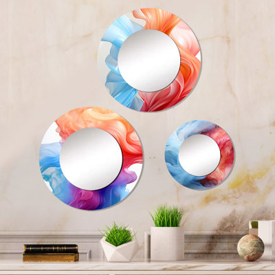 Elizabith Metal Round Mirror