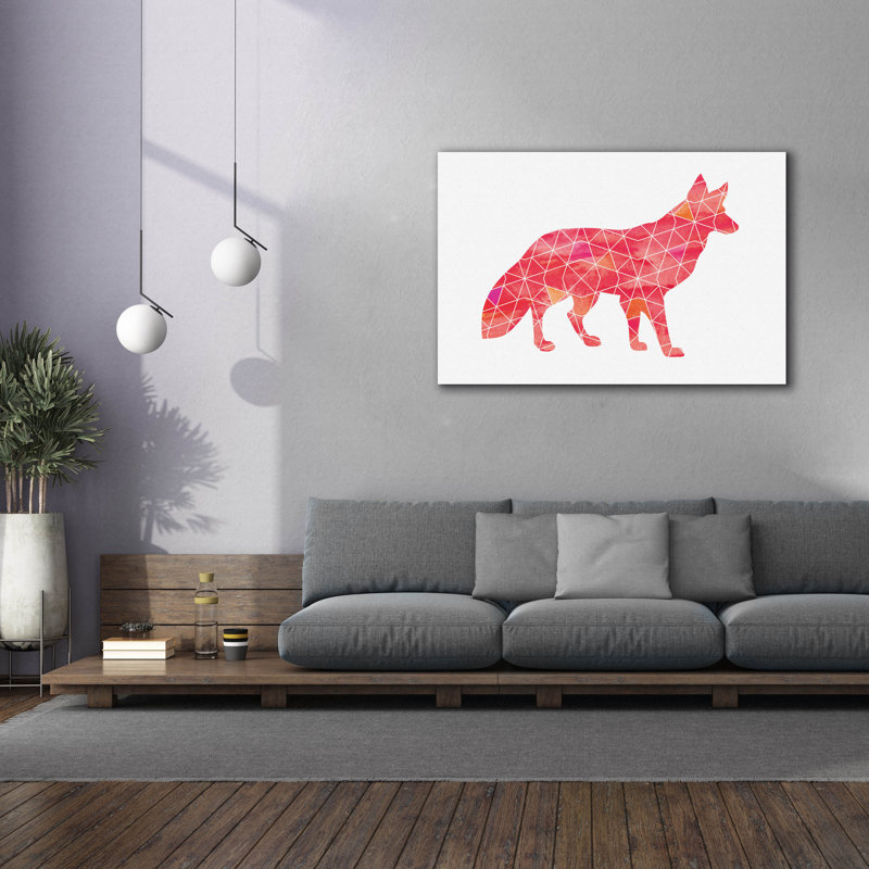 Toile épique «Fox» par Erin Clark, 60 po x 40 po