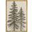 Tall Pine Trees Classic Botanical Nature Art – Pictures Framed Canvas Print Wall Art-120747926-120747925-120747924