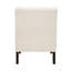 Fauteuil de 8,5 po de hauteur beige avec coussin de dossier attaché-1870906574