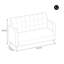 Banc de rangement à la mode pour desserts-101750317