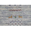 Tapis ivoire et bleu Gabbeh 9 x 12