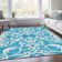 Premium Machine Washable Prisco Turquoise Rug