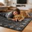 Tapis gris anthracite / noir Modern Bohemian-226054816