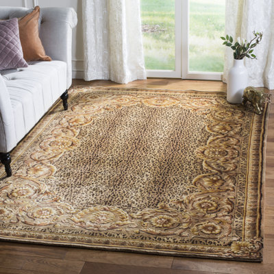 Florence Hand Knotted Wool Pile Animal Print Rug