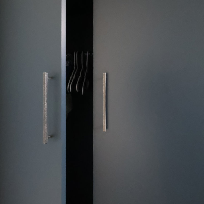 Diamond Tapered Bar / Handle Pull, Weathered Nickel, 4"