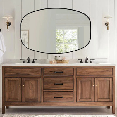 Miroir de salle de bain ovale
