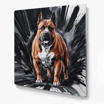 «Dogs Boerboel», art mural en métal gris
