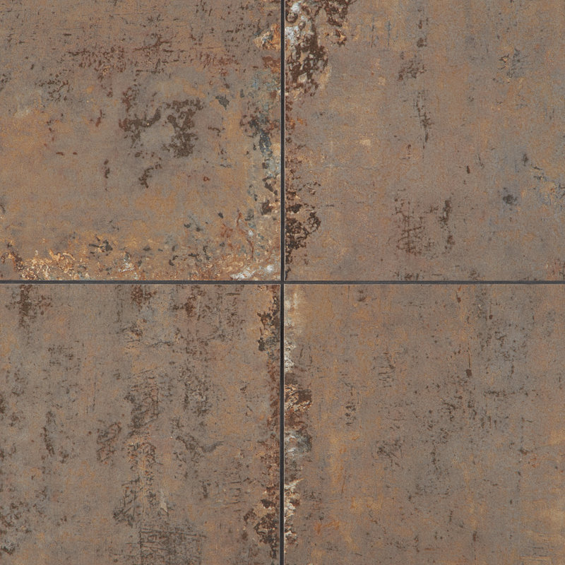 Carrelage de sol et de mur en porcelaine mate 23,62 po x 23,62 po Ravina (11,62 pieds carrés / caisse), Cuivre