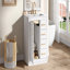 Meuble-lavabo 24 po avec lavabo intégré en céramique, meuble-lavabo simple avec 1 porte et 3 tiroirs pour salle de bain petite et moyenne, blanc-1054159417