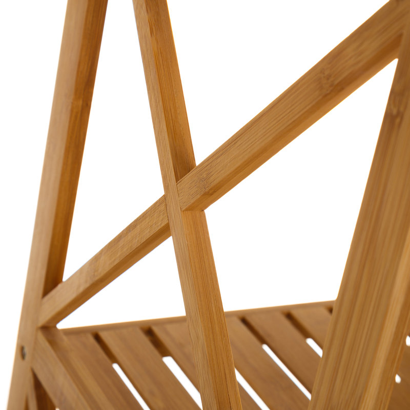 Deherrera 153cm H x 36.5cm W Bamboo / Rattan Etagere Bookcase