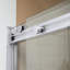 Portes de douche sans cadre WOODBRIDGE de 44 à 48 po de largeur x 76 po de hauteur avec verre trempé transparent de 5/16 po (8 mm), 2 voies d'ouverture et double coulissement-116731947