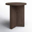 Table d'appoint ronde de 20 po en aulne brun Potbelly-594248116