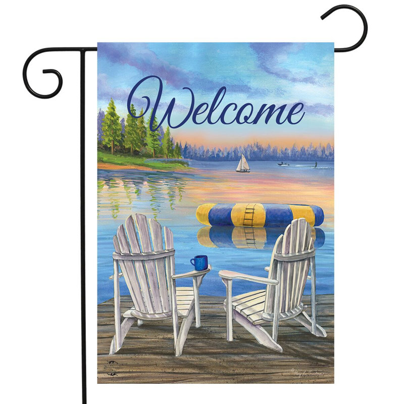 Drapeau de jardin nautique Waterfront Retreat