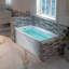 60" X 32" Alcove Acrylic Rectangular Whirlpool Heated Jetted Tub With Drain & Overflow-105242472-105242473