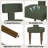 Mid Century Upholstered Dining Chairs Side Chairs Farmhouse Boucle Dining Chair with Wood Legs-373279086