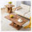 Modern Minimalist Wood-Tone MDF Coffee Table Set (Square + Rectangular)Wood colour