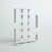 Kelbe 64" H x 47'' W Geometric Bookcase-273970898