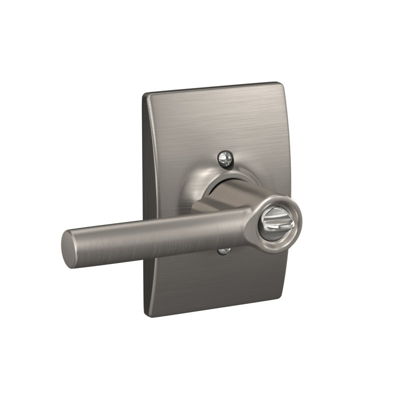 Broadway Keyed (Entry) Door Lever, Satin Nickel, Keyed Alike