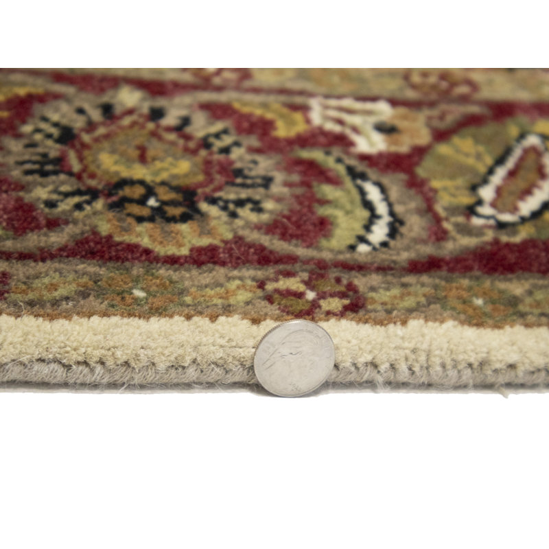 Tapis oriental crème crème 4 pi 5 po x 6 pi Agra Jaipur