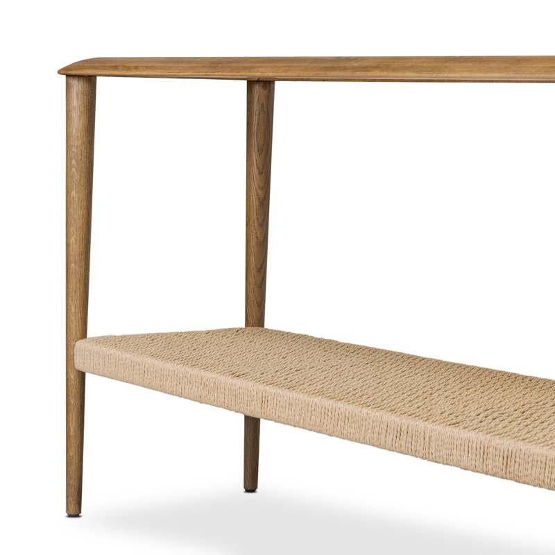 Carmelo Console Table-Medium Brown Oak