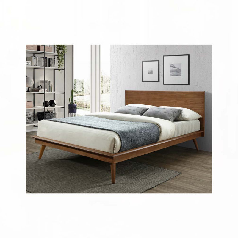 Lit plateforme avec cadre en bois, Grand