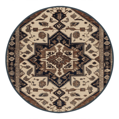 Machine Washable Persian Brown Area Rug