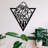 Elegant Decorative Metal Wall Accessory, Black Finish, 18.1 x 20.5 inches | 100% Metal Construction, Thickness: 0.05 inches | Perfect for Home Decor, Modern Aesthetic, Durable and Stylish Design
