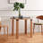 Black Brown Round Solid Wood Dining table-1292036293