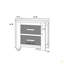 Table de chevet simple 1pc 2 pièces