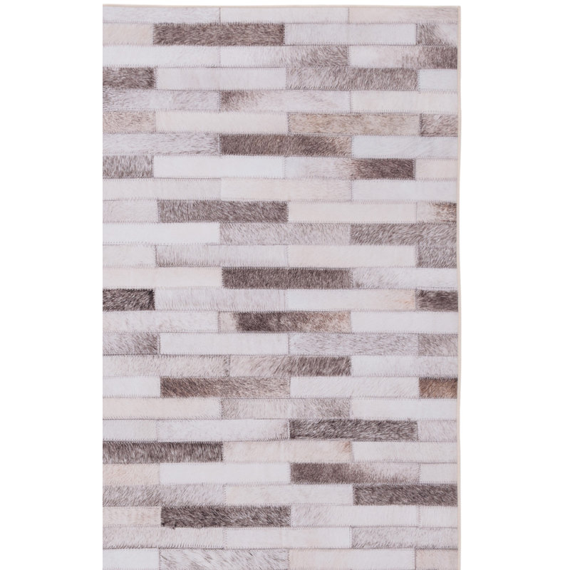 Tapis géométrique beige / brun Arrollo, Rectangle 8 pi x 10 pi