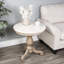 Danielle Marble 24" Pedestal Side Table-545122854